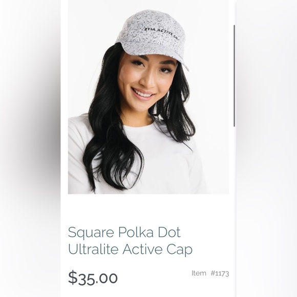 ✨Zyia Square Polka Dot Ultralite Active Cap - Picture 9 of 10